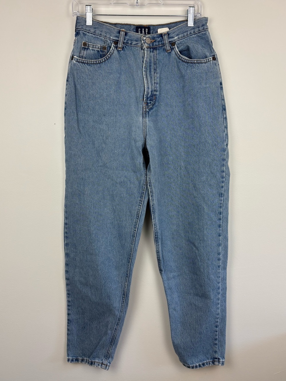 Vintage GAP Reverse Fit High-Rise Barrel Leg Jeans 100% Cotton Size 10 Worn In
